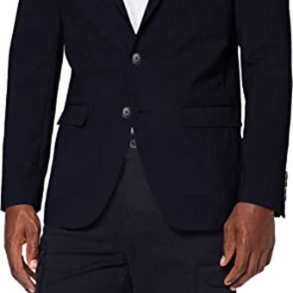 New MERAKI Men's Casual Blazer Navy - Picture 4 of 10